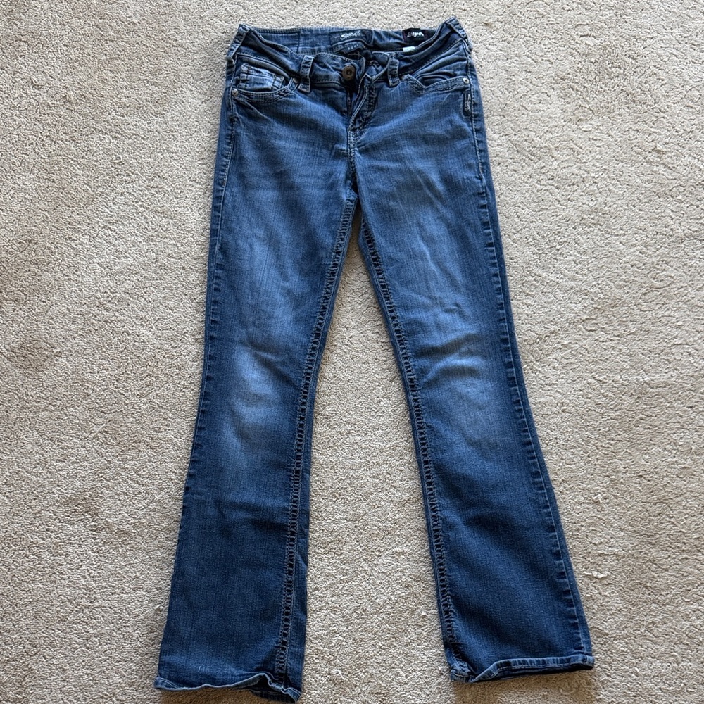 Silver Jeans Women's Flare Blue Denim